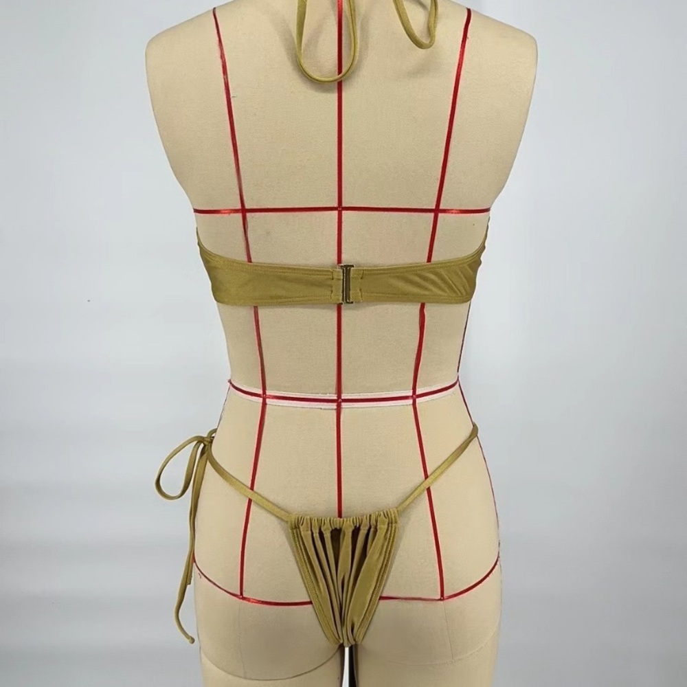 Emilio Pucci military green bikini swimsuit - Picture 4 of 4